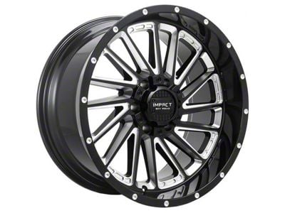 Impact Wheels 903 Gloss Black Milled 6-Lug Wheel; 20x10; -12mm Offset (21-24 F-150)