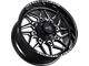Impact Wheels 829 Gloss Black Milled 8-Lug Wheel; 20x10; -19mm Offset (17-22 F-250 Super Duty)