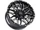 Impact Wheels 819 Gloss Black Milled 6-Lug Wheel; 17x9; -12mm Offset (19-23 Ranger)