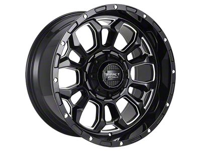 Impact Wheels 901 Gloss Black Milled 6-Lug Wheel; 20x10; -12mm Offset (19-23 Ranger)