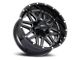 Impact Wheels 806 Gloss Black Milled 6-Lug Wheel; 22x12; -44mm Offset (19-24 Sierra 1500)