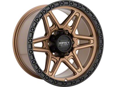 Impact Wheels 881 Bronze with Black Bead 6-Lug Wheel; 17x9; -12mm Offset (14-18 Sierra 1500)