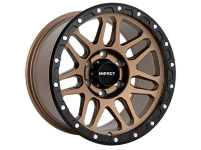 Impact Wheels 883 Bronze with Black Bead 6-Lug Wheel; 17x9; 0mm Offset (14-18 Sierra 1500)