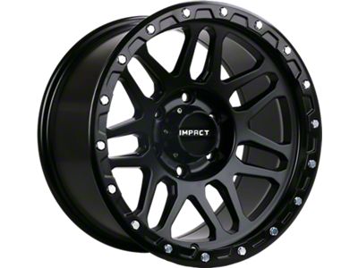 Impact Wheels 883 Satin Black 6-Lug Wheel; 17x9; -12mm Offset (14-18 Sierra 1500)