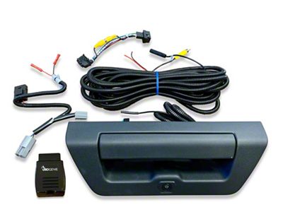 Infotainment TailGate Handle Backup Camera Kit with OBD Genie Rear View Camera Programmer (15-17 F-150 w/ 4-Inch Screen)