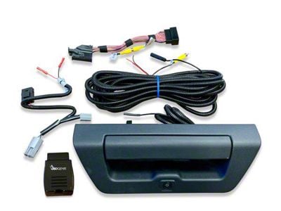 Infotainment TailGate Handle Backup Camera Kit with OBD Genie Rear View Camera Programmer (15-17 F-150 w/ 8-Inch Screen)