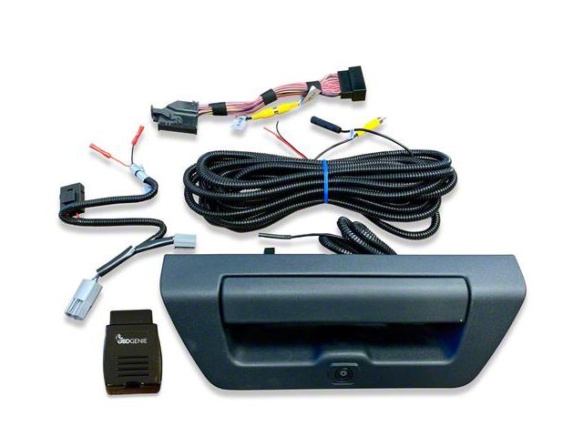 Infotainment TailGate Handle Backup Camera Kit with OBD Genie Rear View Camera Programmer (15-17 F-150 w/ 8-Inch Screen)