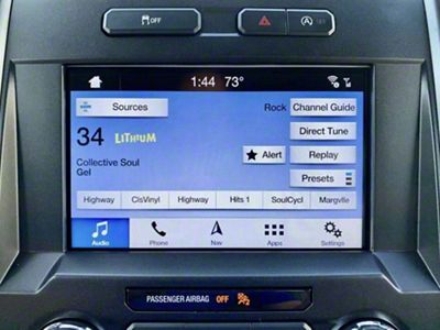Infotainment CD Player SiriusXM Satellite Radio Upgrade Kit with Factory OEM Roof Mounted Antenna and OBD Programmer (2019 F-250 Super Duty)