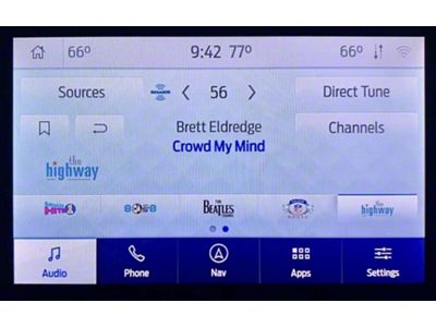 Infotainment CD Player SiriusXM Satellite HD Radio Upgrade Kit with Aftermarket Magnetic Roof Mounted Antenna and OBD Programmer (20-22 F-250 Super Duty)