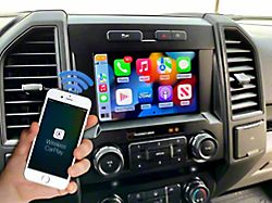 Infotainment 4 to 8-Inch Sync 4 Touchscreen Upgrade with Navigation with Large USB Media Hub and 2-Switch Openings (20-22 F-350 Super Duty)