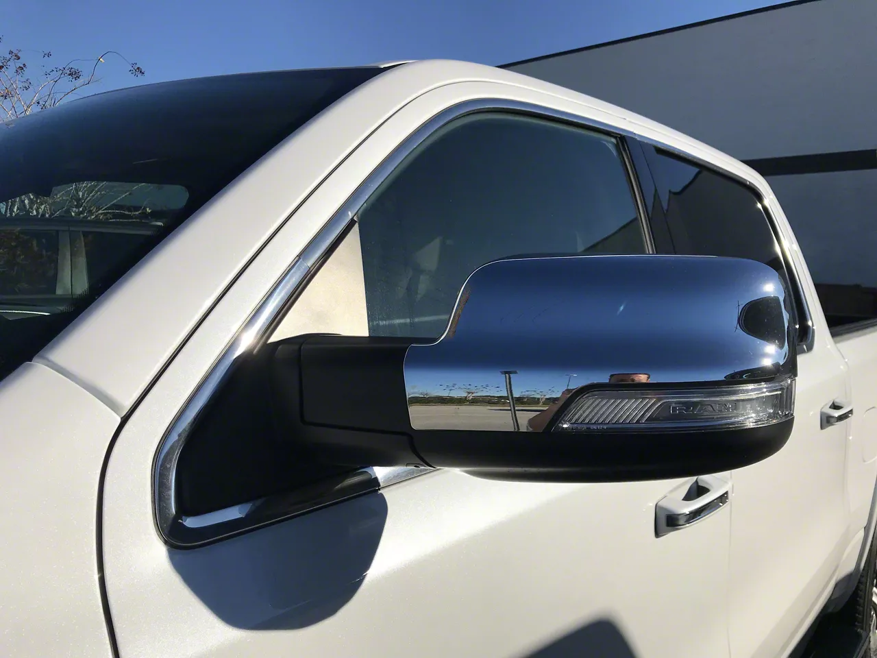 Infotainment RAM 1500 6x9 Power Folding Mirrors; Chrome CBDLMIR69C19