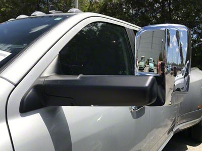 Infotainment 7x11 Power Folding Towing Mirrors; Chrome (13-15 RAM 1500)