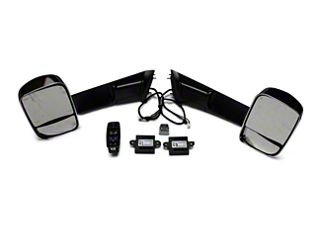 Maxcomotors Power Fold Tow Mirrors For 2013-2018 Ram 1500 – Heated, LED, Puddle Lights, Chrome