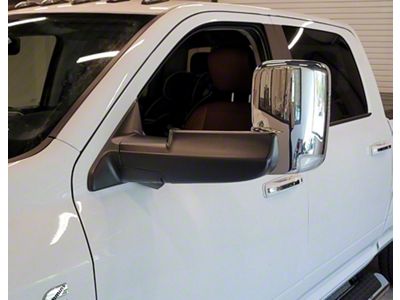 Infotainment Power Folding Towing Mirrors with Blind Spot Monitoring; Chrome (19-24 RAM 2500 w/ Blind Spot Monitor)
