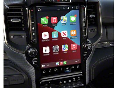 Infotainment UBQ Uconnect 5 NAV with 12-Inch Touchscreen, Wireless Apple CarPlay and Android Auto Upgrade (19-21 RAM 2500 w/ 12-Inch Display)