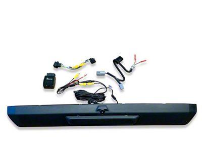 Infotainment TailGate Handle Backup Camera Kit with OBD Genie Rear View Camera Programmer (17-19 F-250 Super Duty w/ 4-Inch Display)
