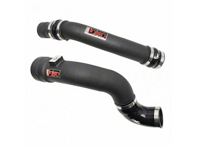 Injen SES Intercooler Pipes; Wrinkle Black (17-22 6.7L Powerstroke F-250 Super Duty)