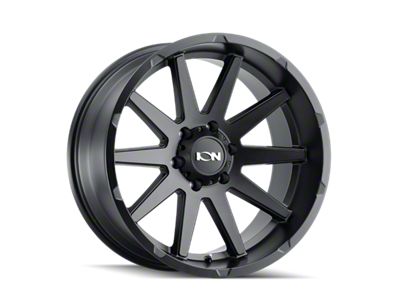 ION Wheels 143 Matte Black 8-Lug Wheel; 18x9; 18mm Offset (01-06 Silverado 2500 HD)
