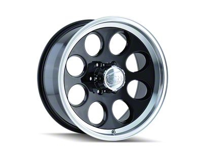 ION Wheels 171 Gloss Black Machined 8-Lug Wheel; 18x9; 0mm Offset (01-06 Silverado 2500 HD)