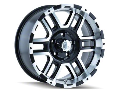 ION Wheels 179 Satin Black Machined 8-Lug Wheel; 16x8; 10mm Offset (01-06 Silverado 2500 HD)