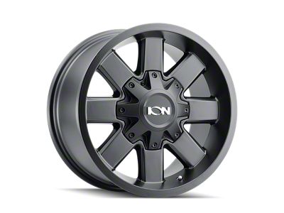 ION Wheels 141 Satin Black 8-Lug Wheel; 20x9; 18mm Offset (01-06 Silverado 3500 HD SRW)