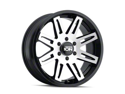 ION Wheels 142 Satin Black Machined 8-Lug Wheel; 20x9; 18mm Offset (01-06 Silverado 3500 HD SRW)