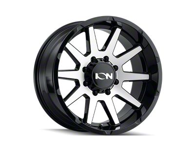 ION Wheels 143 Gloss Black Machined 8-Lug Wheel; 20x9; 0mm Offset (01-06 Silverado 3500 HD SRW)