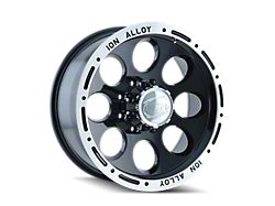 174 Gloss Black Machined 8-Lug Wheel; 17x9; 0mm Offset (03-09 RAM 2500)