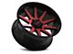 ION Wheels TYPE 143 Gloss Black with Red Machined 6-Lug Wheel; 17x9; -12mm Offset (07-13 Silverado 1500)