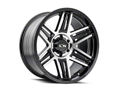ION Wheels TYPE 147 Black Machined 6-Lug Wheel; 17x9; 0mm Offset (07-13 Silverado 1500)