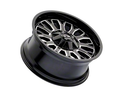 ION Wheels TYPE 152 Gloss Black Milled 8-Lug Wheel; 20x9; 0mm Offset (11-14 Silverado 3500 HD SRW)
