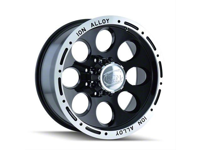 ION Wheels TYPE 174 Black Machined 6-Lug Wheel; 17x9; 0mm Offset (07-14 Tahoe)