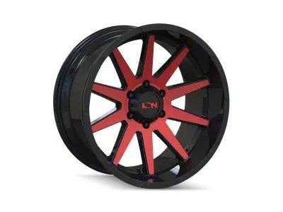 ION Wheels 143 Gloss Black Machined 8-Lug Wheel; 20x10; -19mm Offset (08-10 F-250 Super Duty)