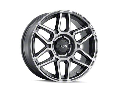 ION Wheels 146 Matte Black Machined with Dark 8-Lug Wheel; 20x10; -19mm Offset (08-10 F-250 Super Duty)