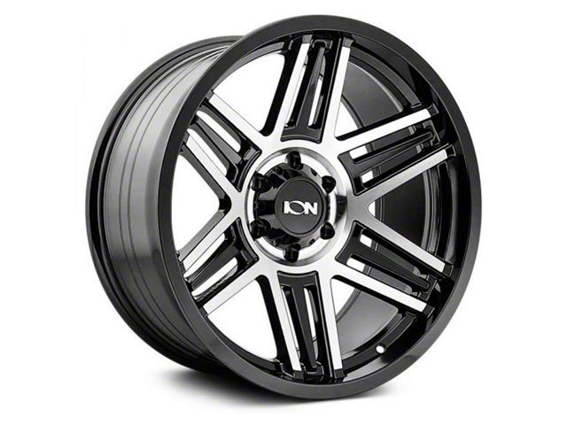 ION Wheels TYPE 147 Black Machined 8-Lug Wheel; 20x9; 0mm Offset (10-18 RAM 3500 SRW)