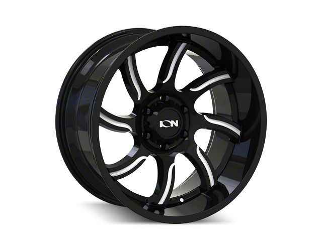 ION Wheels TYPE 151 Gloss Black Milled 8-Lug Wheel; 20x9; 0mm Offset (10-18 RAM 3500 SRW)