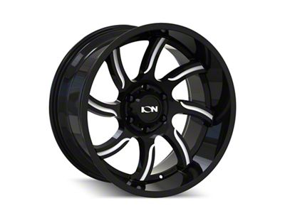 ION Wheels TYPE 151 Gloss Black Milled 8-Lug Wheel; 20x9; 0mm Offset (11-16 F-350 Super Duty SRW)