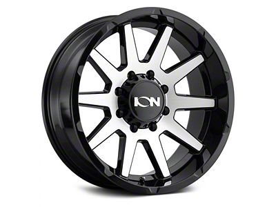 ION Wheels TYPE 143 Gloss Black Machine 6-Lug Wheel; 18x9; 18mm Offset (14-18 Silverado 1500)