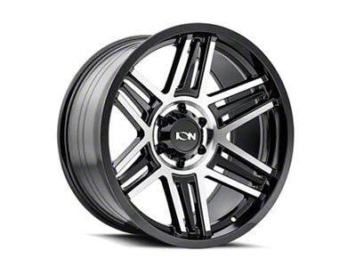 ION Wheels TYPE 147 Black Machined 8-Lug Wheel; 20x9; 18mm Offset (15-19 Silverado 3500 HD SRW)
