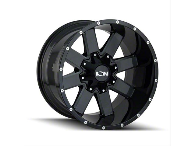 ION Wheels TYPE 141 Gloss Black Milled 6-Lug Wheel; 20x10; -19mm Offset (15-20 Yukon)