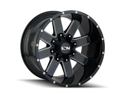 ION Wheels TYPE 141 Gloss Black Milled 6-Lug Wheel; 20x10; -19mm Offset (99-06 Sierra 1500)