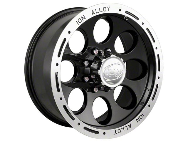 ION Wheels TYPE 174 Black Machined 6-Lug Wheel; 17x9; 0mm Offset (99-06 Sierra 1500)