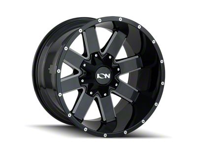 ION Wheels TYPE 141 Gloss Black Milled 6-Lug Wheel; 17x9; 18mm Offset (99-06 Silverado 1500)