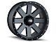 ION Wheels TYPE 134 Matte Gunmetal Beadlock 6-Lug Wheel; 17x8.5; -6mm Offset (07-13 Silverado 1500)