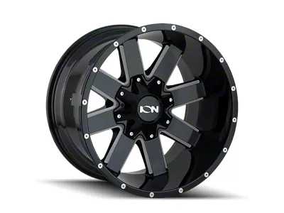 ION Wheels TYPE 141 Gloss Black Milled 6-Lug Wheel; 20x10; -19mm Offset (07-13 Silverado 1500)