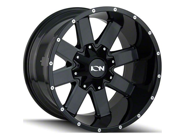ION Wheels TYPE 141 Gloss Black Milled 6-Lug Wheel; 20x10; -19mm Offset (21-24 F-150)