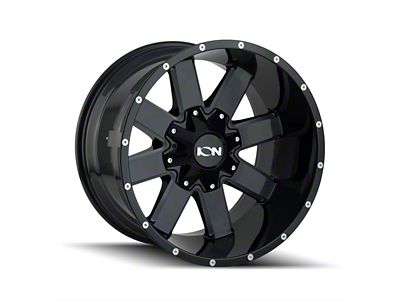 ION Wheels TYPE 141 Gloss Black Milled 6-Lug Wheel; 17x9; 18mm Offset (24-25 Ranger)