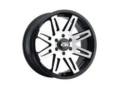 ION Wheels 142 Satin Black Machined 8-Lug Wheel; 17x9; -12mm Offset (99-07 F-250 Super Duty)