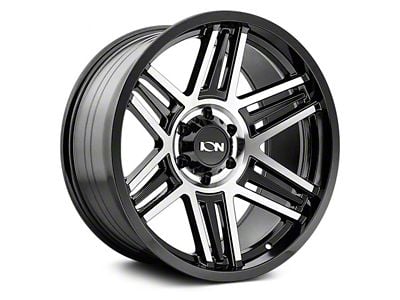 ION Wheels TYPE 147 Black Machined 8-Lug Wheel; 20x9; 18mm Offset (99-07 F-250 Super Duty)