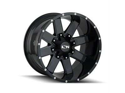 ION Wheels TYPE 141 Gloss Black Milled 6-Lug Wheel; 17x9; 18mm Offset (23-24 Canyon)